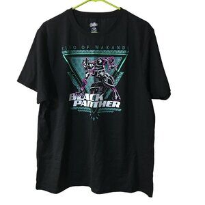 MARVEL AVENGERS BLACK PANTHER "KING OF WAKANDA" T-SHIRT MENS XL